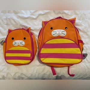 Brand new- skip hop cat dog backpack and insulated lunch bag